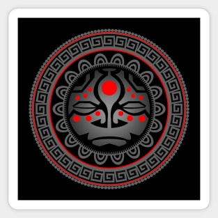 POLYNESIAN MASK 7B Sticker